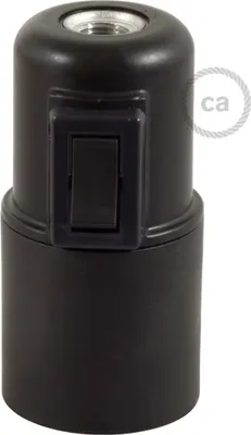 Image de Kit Creative-Cables pour douille E27 en thermoplastique avec interrupteur - Noir