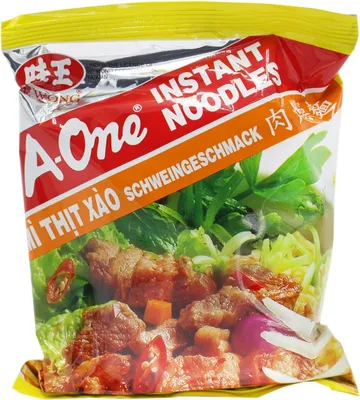 Produktbild von A-One Instantnudeln Schwein Geschmack Mi Thit Xao 85g
