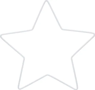 Produktbild von Dekolo Metallstern Perfekt als Versteifung oder Traumfänger Dekoration Innenarchitektur Weiß 15cm