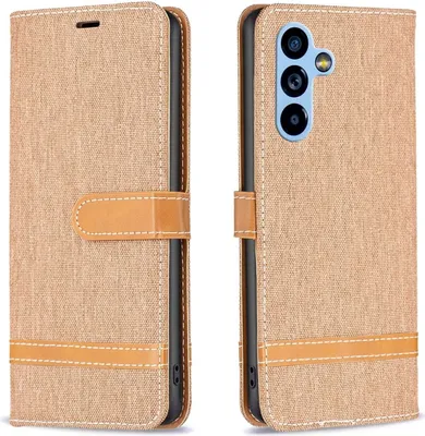 Produktbild von König Design Hülle kompatibel mit Kunstleder Handyhülle - Handy Case Braun