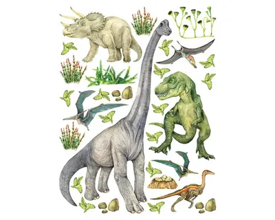 Obrázek produktu pro Dětská samolepka na zeď Dino 50x70 cm