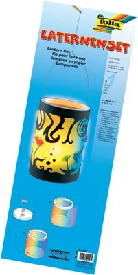 Produktbild von Folia Laterne Bastelset - 1 Stück, Regenbogen