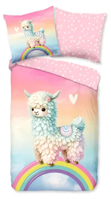 Obrázek produktu pro Dobré ráno KinderBettbezug "Lama" - multi - (135x200 cm) - Baumwolle