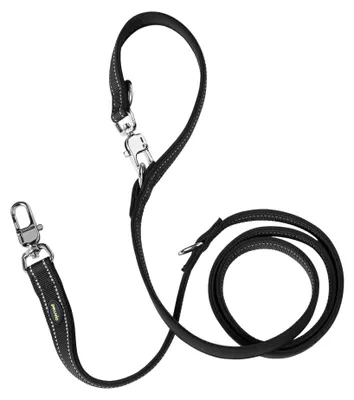 Produktbild von Peluvio Amigo Hundeleine 2,2 m Verstellbar Nylon Reflektierend 3-Fach