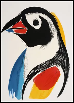 Produktbild von Poster 64x90cm Vogelporträt