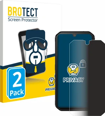 Produktbild von 2x BROTECT Sichtschutzfolie für Blackview BV9900E Anti-Spy Privacy Sichtschutz Blickschutz Folie Blaulicht-Schutz