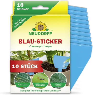 Produktbild von Neudorff Blautafeln für Thripse und fliegende Schädlinge, 10 Stück