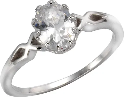 Produktbild von F Ring 925 weiß 056 (17,8) Zirkonia weiß 358271223