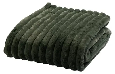 Produktbild von Wohndecke - 150 x 200 cm - Grün - Polyester - in Cordoptik