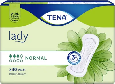 Produktbild von TENA Lady normal - 180 Slipeinlagen -6 x 30 Stück / 27 x 10 cm - Vorlagen
