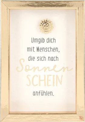 Produktbild von Sprueche und Komplimente im Bilderrahmen Fotorahmen kleine Geschenke kleines Bild mit Spruch, GroessŸe 1,9x5,8x8,4cm