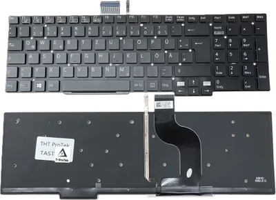 Imagen del producto de TECLADO - Teclado alemán, sin marco, con retroiluminación, compatible con Sony Vaio SVT15