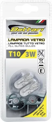 Immagine prodotto di Lampadine T10 12V 3W Micro - Set di 2 pezzi per l'illuminazione interna dell'auto