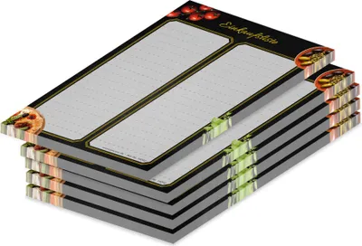 Produktbild von PRICARO Einkaufsliste "Pizza Toscana", magnetisch, A6, 50 Blatt, 5 Stück