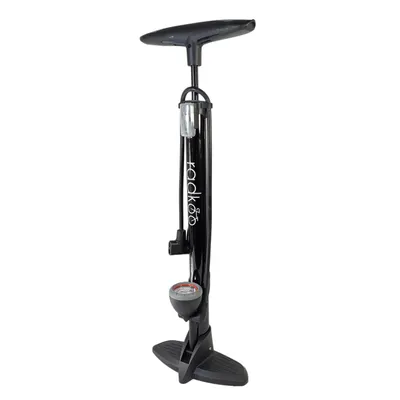 Produktbild von Luftpumpe Metall Fahrradpumpe 11 bar Standpumpe Manometer Auto- Dunlop Sclaverantventil, Farbe:Schwarz