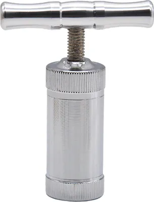 Produktbild von Ingwerpresse, ergonomischer Griff, abnehmbar, hochfest, auslaufsicher, leicht zu drücken, Mehrzweck-Knoblauchpresse aus Zinklegierung in T-Form, Werkzeugstangenzubehör
