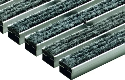 Produktbild von ACO Eingangsmatte Vario 22mm, Rips Hellgrau, 75x50cm