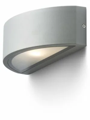 Image de LESA applique murale gris argenté 230V LED E27 15W IP54