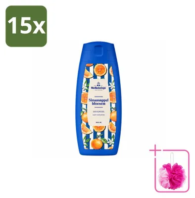 Imagen del producto de 15 unidades de gel de ducha Melkmeisje, aroma a flor de naranja, 300 ml - Paquete ahorro