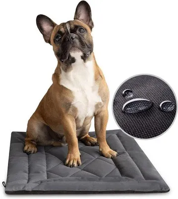Productafbeelding van Hondenkussen Grote Honden Hondenbed Waterproof Knuffelbed Zacht Hondenmat Waterproof Hondenbed Buiten Anti-Allergisch Wasbaar 30℃ Grijs
