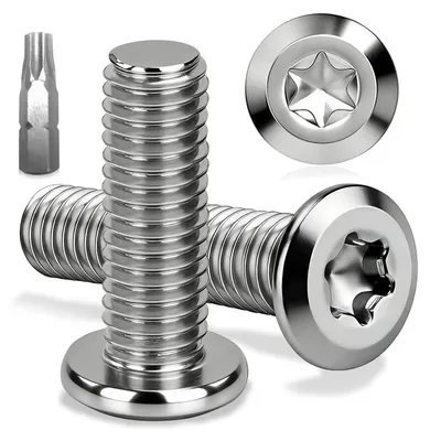 Productafbeelding van Set van 15 roestvrijstalen M5x30 mm flensschroeven met Torx-aandrijving