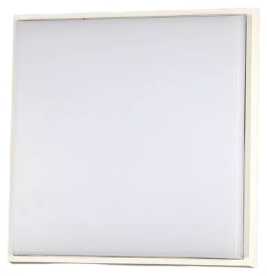 Produktbild von Desdy Quadratische LED-Deckenleuchte 23W 2700lm 3000K Warmweiß Metall- und weißer Polycarbonatrahmen IP54 Modernes Design 3314-61-102