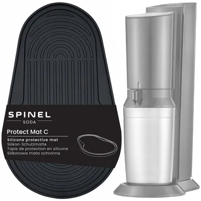 Productafbeelding van Spinel sodasilicon beschermmat. Beschermmat, zwart. Geschikt voor SodaStream Cristal