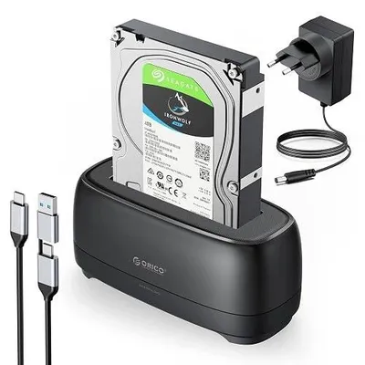 Zdjęcie produktu dla Obudowa dysku twardego 3 5 2 5 cala USB 3.2 stacja dokująca hdd ssd