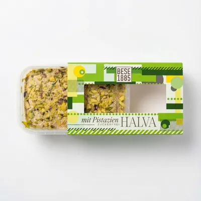 Produktbild von Zuckerfreie Tahin-Halva mit Dattel-Extrakt, Köstliche Halva aus der Türkei 227 g – 60% Sesampaste