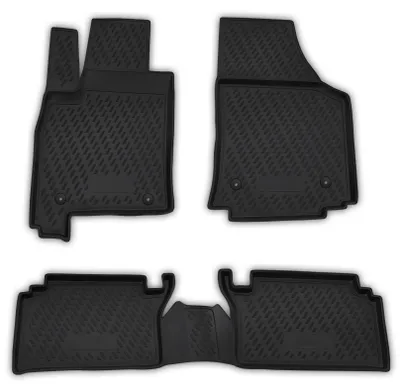 Gummi Fußmatten Set für Opel Meriva A, Bj. 2002-2010, 4-teilig, schwarz