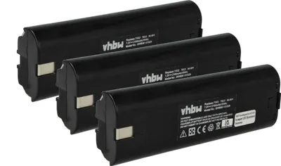 Produktbild von vhbw 3x Akku Ersatz für Makita 632003-2, 632002-4, 7000, 191679-9, 192695-4, 192532-2, 7033, 7002 für Werkzeug (2100 mAh, NiMH, 7,2 V)