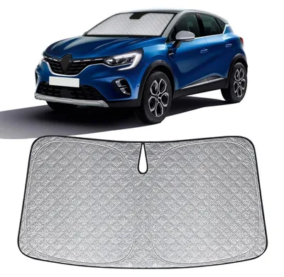Immagine prodotto di Copertura pieghevole per parabrezza, compatibile con Renault Captur dal 2014 al 2026, con protezione solare, protezione UV e 6 strati