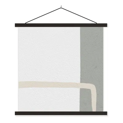 Produktbild von MuchoWow® Textilposter Abstrakt - Minimalismus - Design 40x40 cm mit schwarzem Rahmen - Fotos