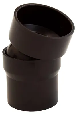 Produktbild von INEFA Flexibler Regenrohrbogen, PVC DN50 / 50mm 0-22 Grad, 1 Bogenstück Dunkelbraun Dachrinnenzubehör, einfache Steckmontage,  Germany