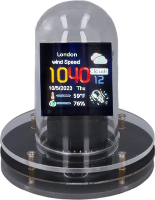 Produktbild von Nixie Röhrenuhr WiFi RGB IPS LCD Bildschirm Wetteranzeige 12 24 Stunden Elektronische Röhrenuhr