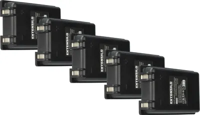 Produktbild von EXTENSILO 5x Akku Ersatz für Autec MH0707L, NC0707L für Industrie-Funkfernsteuerung Fernbedienung (2500 mAh, 7,2 V, NiMH) - Schwarz