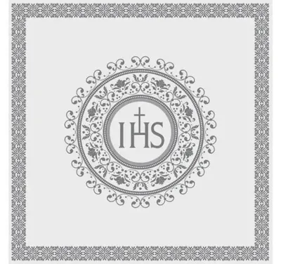 Produktbild von Servietten 33x33 cm - IHS Emblem Silver