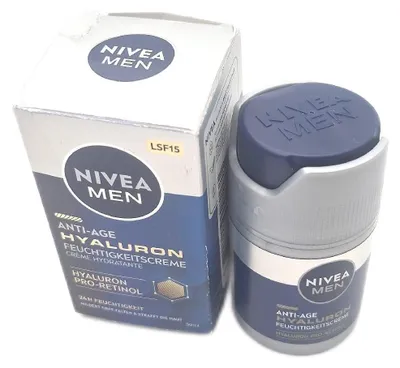 Produktbild von NIVEA Men Anti-Age Hyaluron Feuchtigkeitscreme 50 ml, Tagescreme, Männer, Reife Haut, Jeder Hauttyp, Gesicht, Anti-Aging, Anti-Falten, Feuchtigkeitsspendend, Revitalisierend, 50 ml