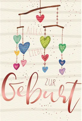 Produktbild von Geburt  Baby  Freudiges Ereignis - Glückwunschkarte im Format 11,5