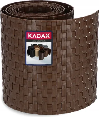 Produktbild von KADAX Zaunband aus Technorattan "Vesta", 19 x 255 cm, Braun, Gartensichtschutz, Windschutz für Balkon, Gartenzaun