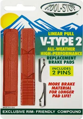 Zdjęcie produktu dla Klocek hamulcowy Kool-Stop -V-Brake-, R16 łososiowy do H12