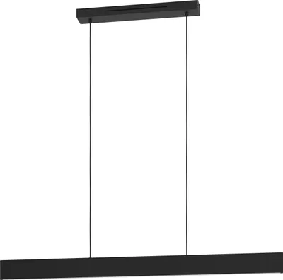 Produktbild von ANDREAS-Z Hängeleuchte Hängelampe Pendellampe Pendelleuchte - L117 x B7 x H110 cm - schwarz - 2X19W inkl. - IP20