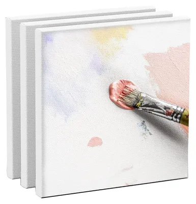 Produktbild von Künstlerleinwand 3er Set - 20x20 cm - Ideal für Acryl- und Ölmalerei