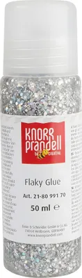 Produktbild von KNORR prandell Glitter Flaky Glue 50 ml Glitzerkleber Bastelkleber Dekokleber