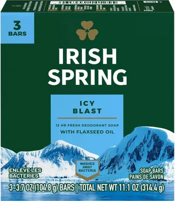 Obrázok produktu pre Mydlo Irish Spring - Icy Blast 3,07oz 104,8g, veľkosť balenia:3 kusy