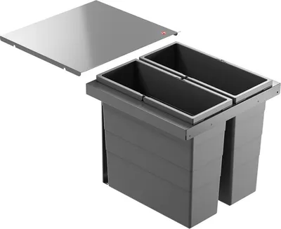 Obrázek produktu pro Hailo Triple XL 450 vestavný odpadkový koš 18/18 l