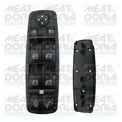 Produktbild von MEAT & DORIA 26076 Fensterheberschalter passend für MERCEDES-BENZ A-Klasse (W169) Vorne Links Fensterheber Schalter