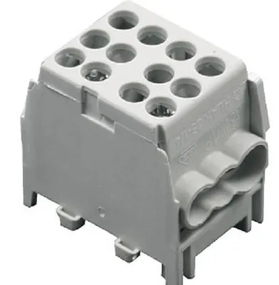 Produktbild von Pollmann Hauptleitungsabzweigklemme grau 25/16mm² 1-pol 2Ein/4Aus 2080168