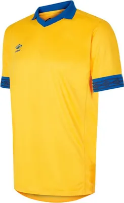 Image de Umbro - Maillot manches courtes enfant "Tempest" UO259 (140) (Jaune/bleu roi)