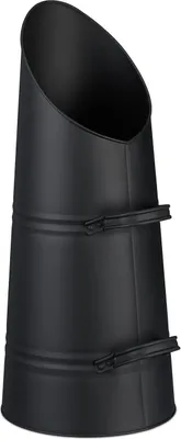 Produktbild von Kohleneimer 16L - Eisen, Mattschwarz, Doppelgriffe